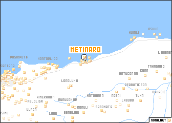 map of Metinaro