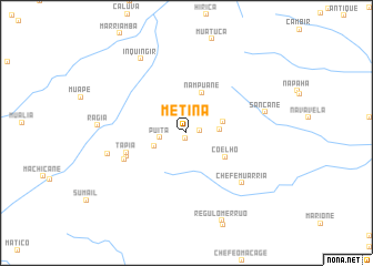 map of Metina