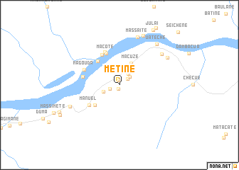 map of Metine