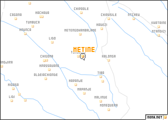 map of Metine