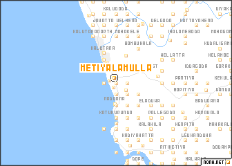 map of Metiyalamulla