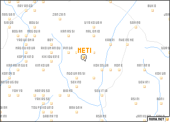 map of Méti