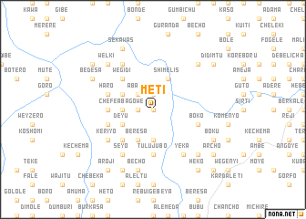 map of Mētʼī