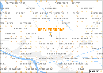 map of Metjensande