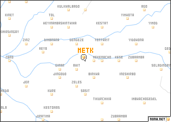 map of Metʼkʼ