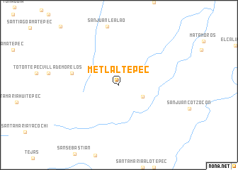 map of Metlaltepec