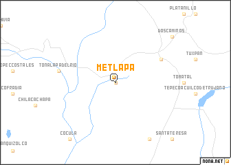 map of Metlapa