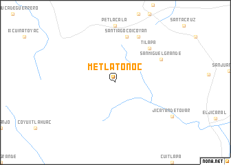 map of Metlatonoc