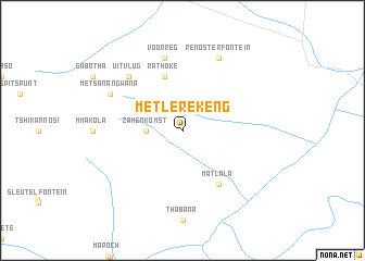 map of Metlerekeng