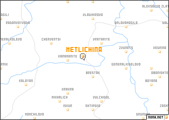 map of Metlichina