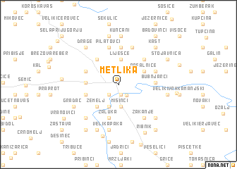 map of Metlika