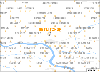 map of Metlitzhof