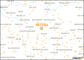 map of Metnaj