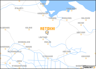 map of Metókhi