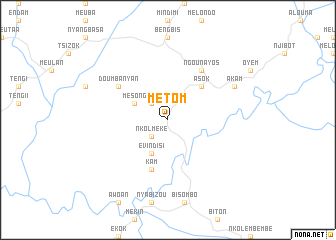 map of Métom