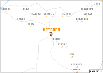 map of Métondo