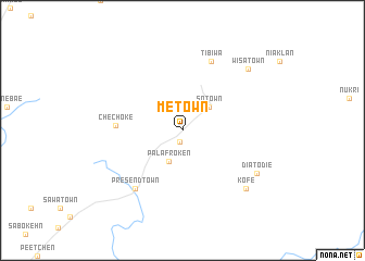 map of Metown