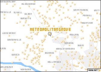 map of Metropolitan Grove