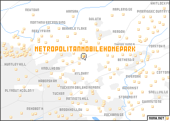 map of Metropolitan Mobile Home Park
