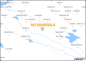 map of Metsäkansola