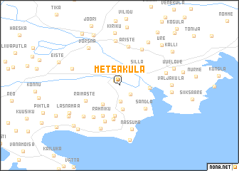 map of Metsaküla