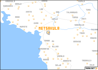 map of Metsaküla