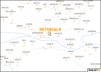 map of Metsaküla