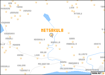 map of Metsaküla