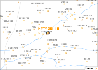 map of Metsaküla