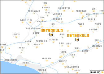 map of Metsaküla