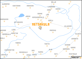 map of Metsaküla