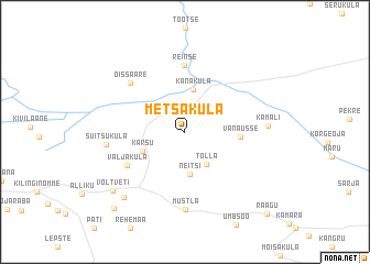 map of Metsaküla