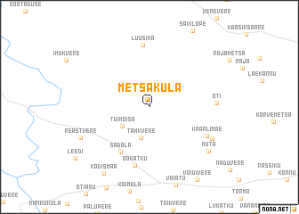 map of Metsaküla