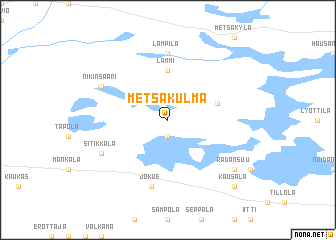 map of Metsäkulma