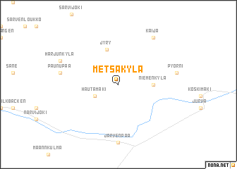 map of Metsäkylä