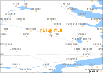 map of Metsäkylä