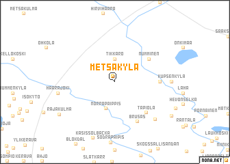 map of Metsäkylä