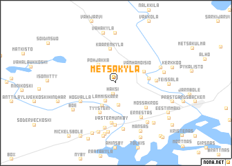 map of Metsäkylä