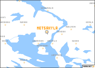 map of Metsäkylä