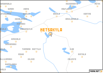 map of Metsäkylä