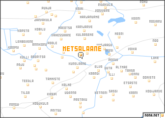 map of Metsalaane