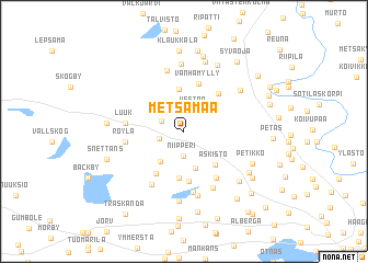 map of Metsämaa