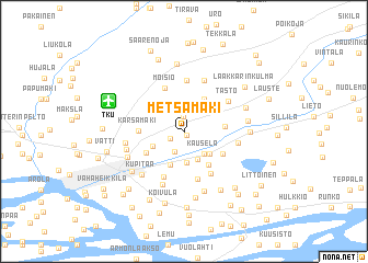 map of Metsämäki
