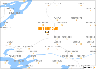 map of Metsänoja