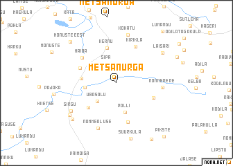 map of Metsanurga