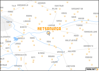 map of Metsanurga