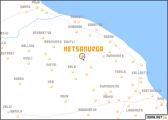 map of Metsanurga