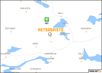 map of Metsäopisto