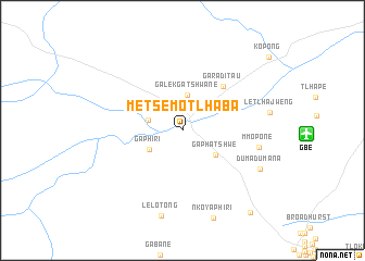 map of Metsemotlhaba