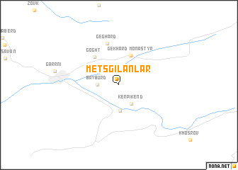 map of Mets Gilanlar